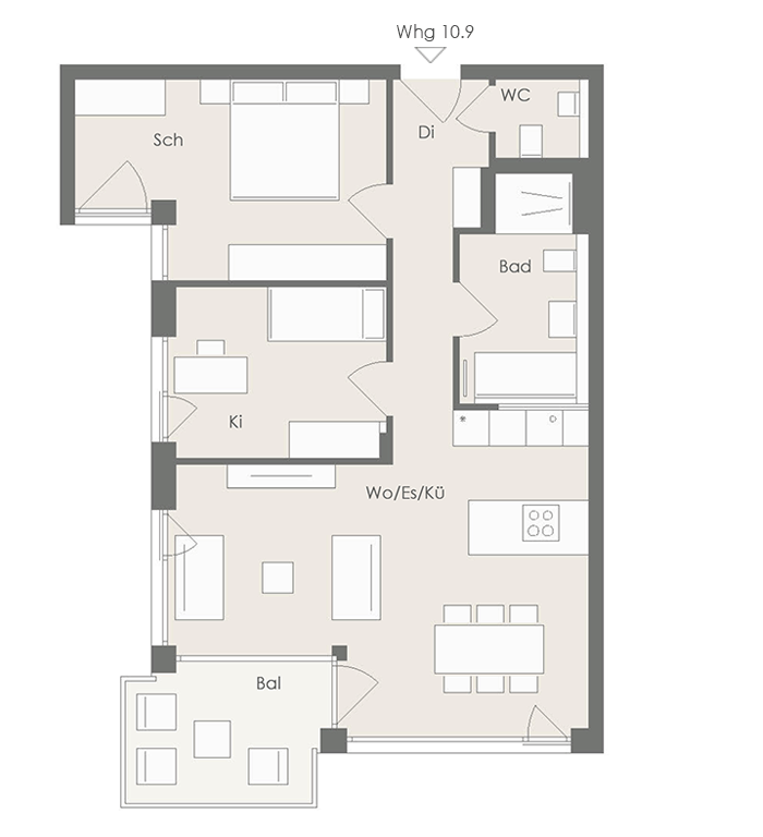 Wohnung Plan