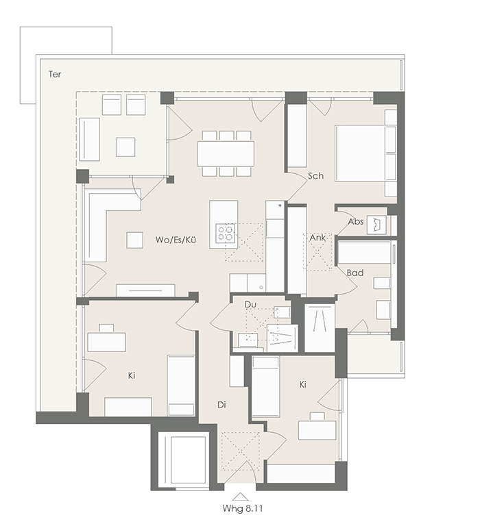 Wohnung Plan