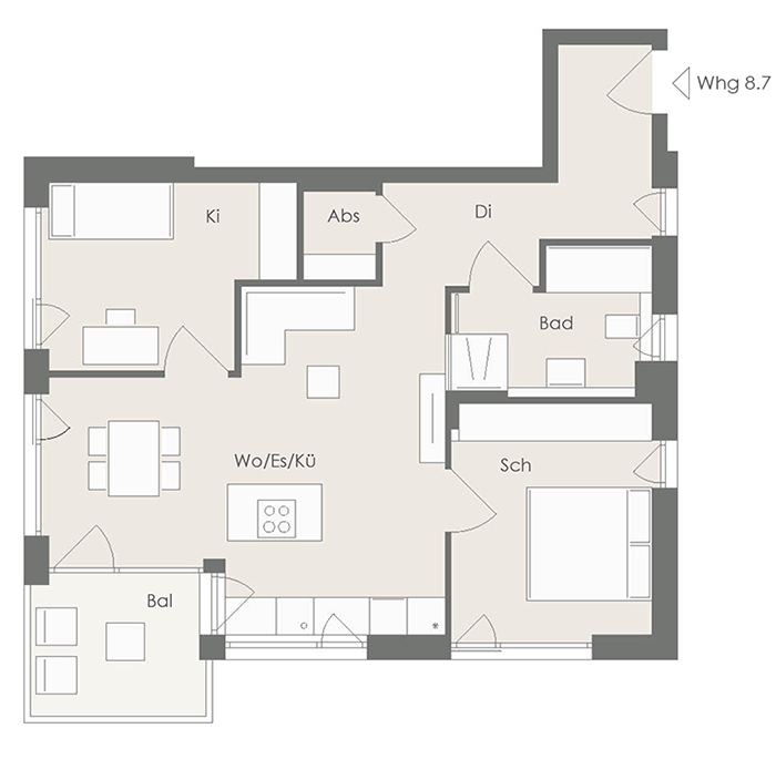 Wohnung Plan