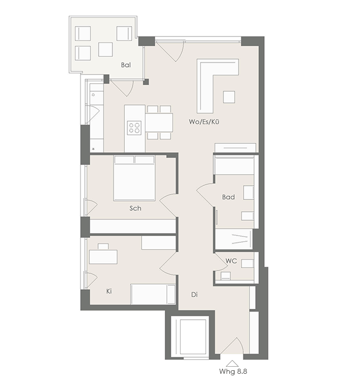 Wohnung Plan