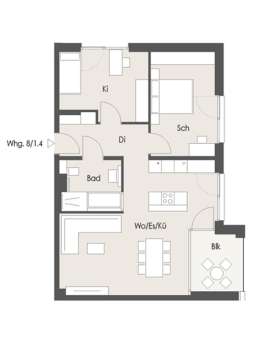 Wohnung Plan