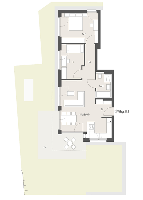 Wohnung Plan