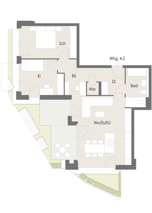 Wohnung Plan