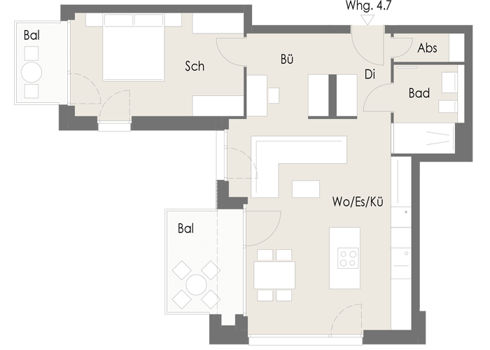 Wohnung Plan