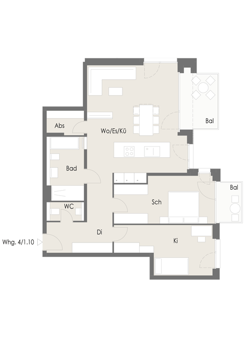 Wohnung Plan