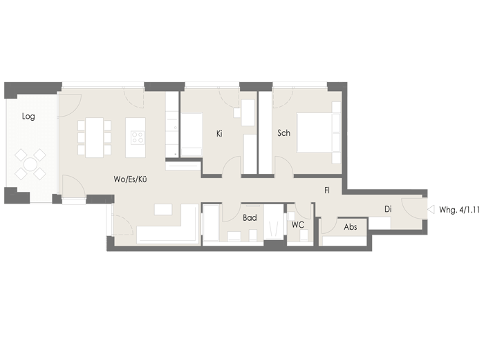 Wohnung Plan