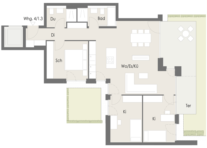 Wohnung Plan