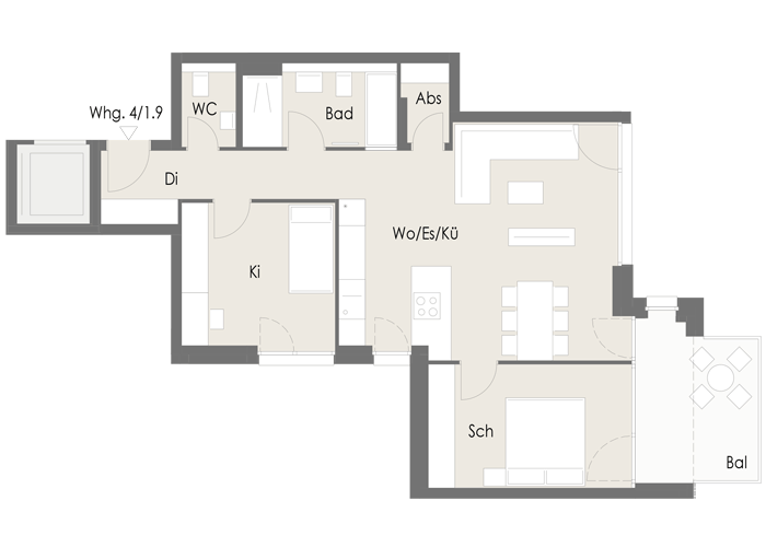 Wohnung Plan